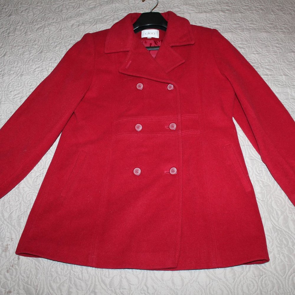 CLEO Red Wool Jacket